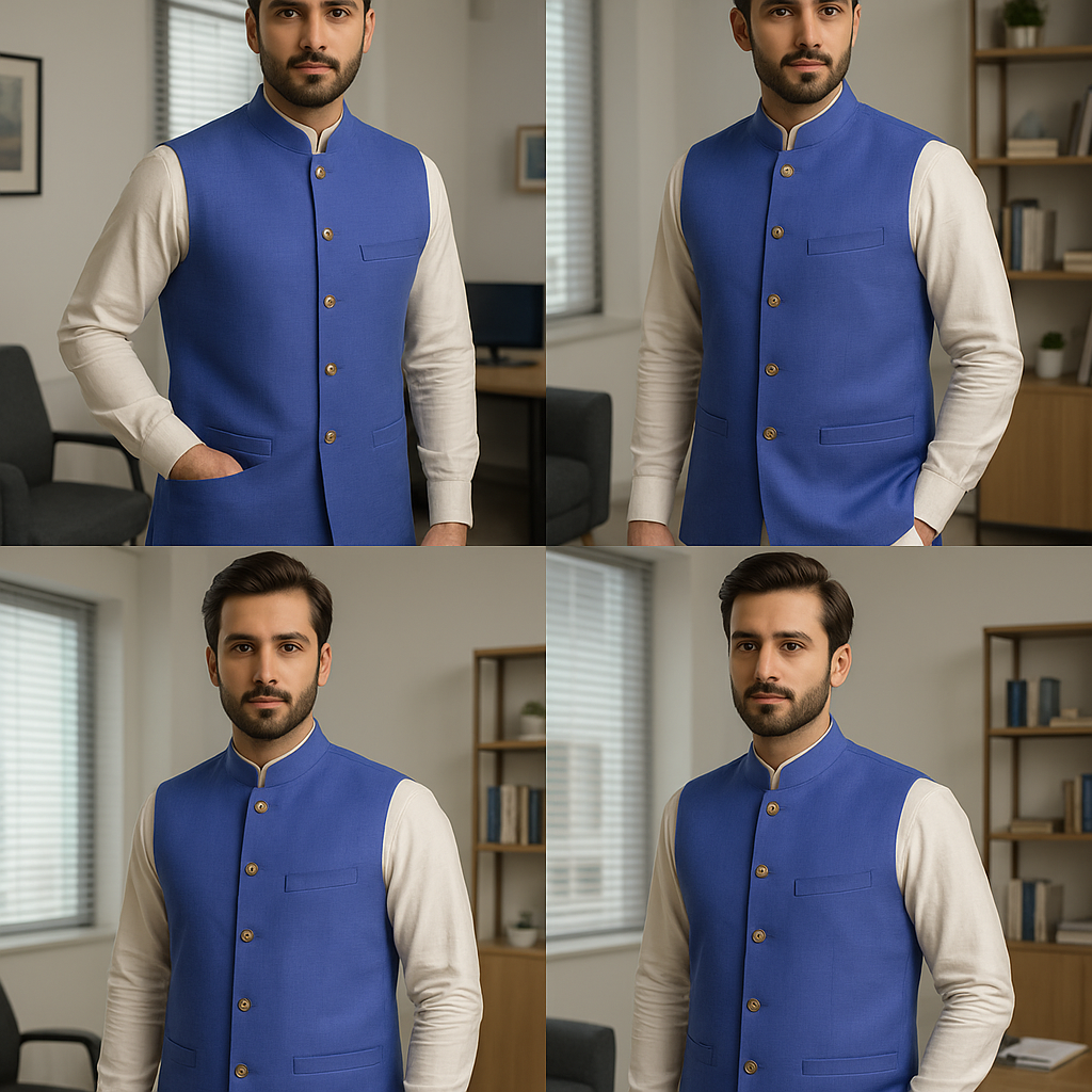 Waist Coat Royal Blue B